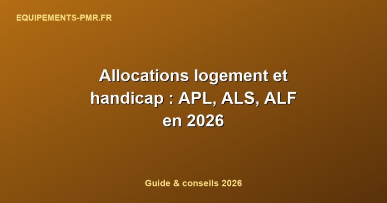 Allocations logement et handicap : APL, ALS, ALF en 2026