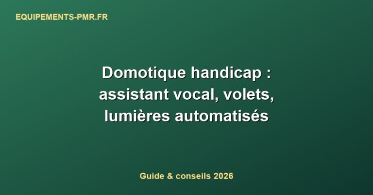Domotique handicap : assistant vocal, volets, lumières automatisés