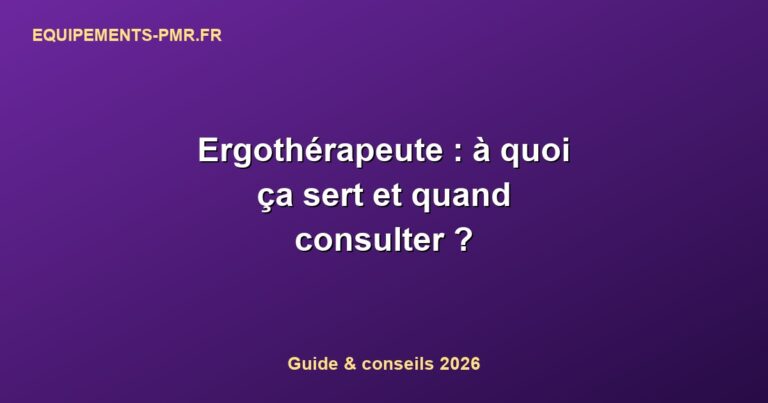 Ergothérapeute : à quoi ça sert et quand consulter ?