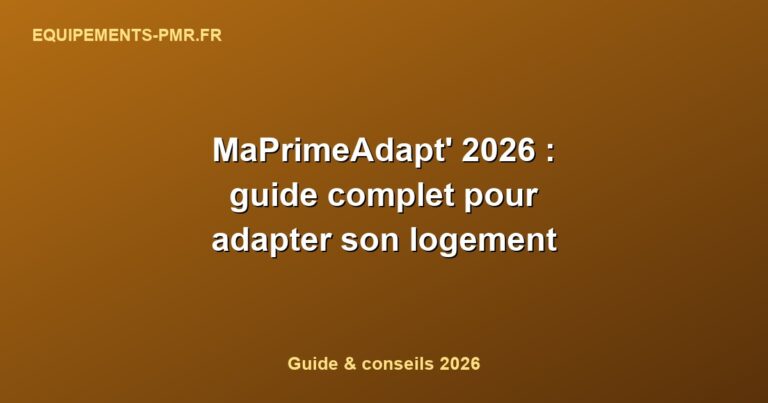 MaPrimeAdapt' 2026 : guide complet pour adapter son logement