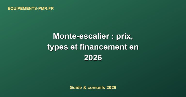 Monte-escalier : prix, types et financement en 2026