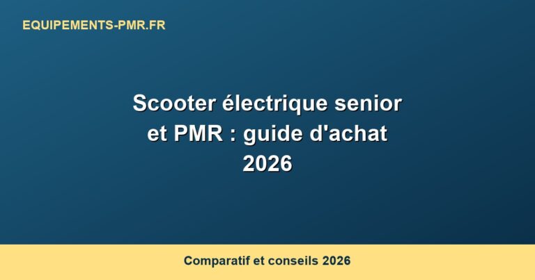 Scooter électrique senior PMR