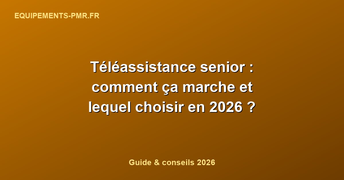 Téléassistance senior : comment ça marche et lequel choisir en 2026 ?