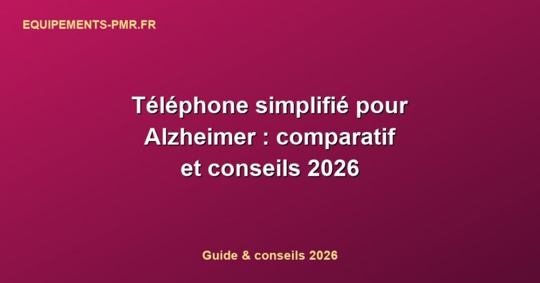 Téléphone simplifié pour Alzheimer : comparatif et conseils 2026