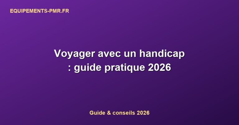 Voyager avec un handicap : guide pratique 2026